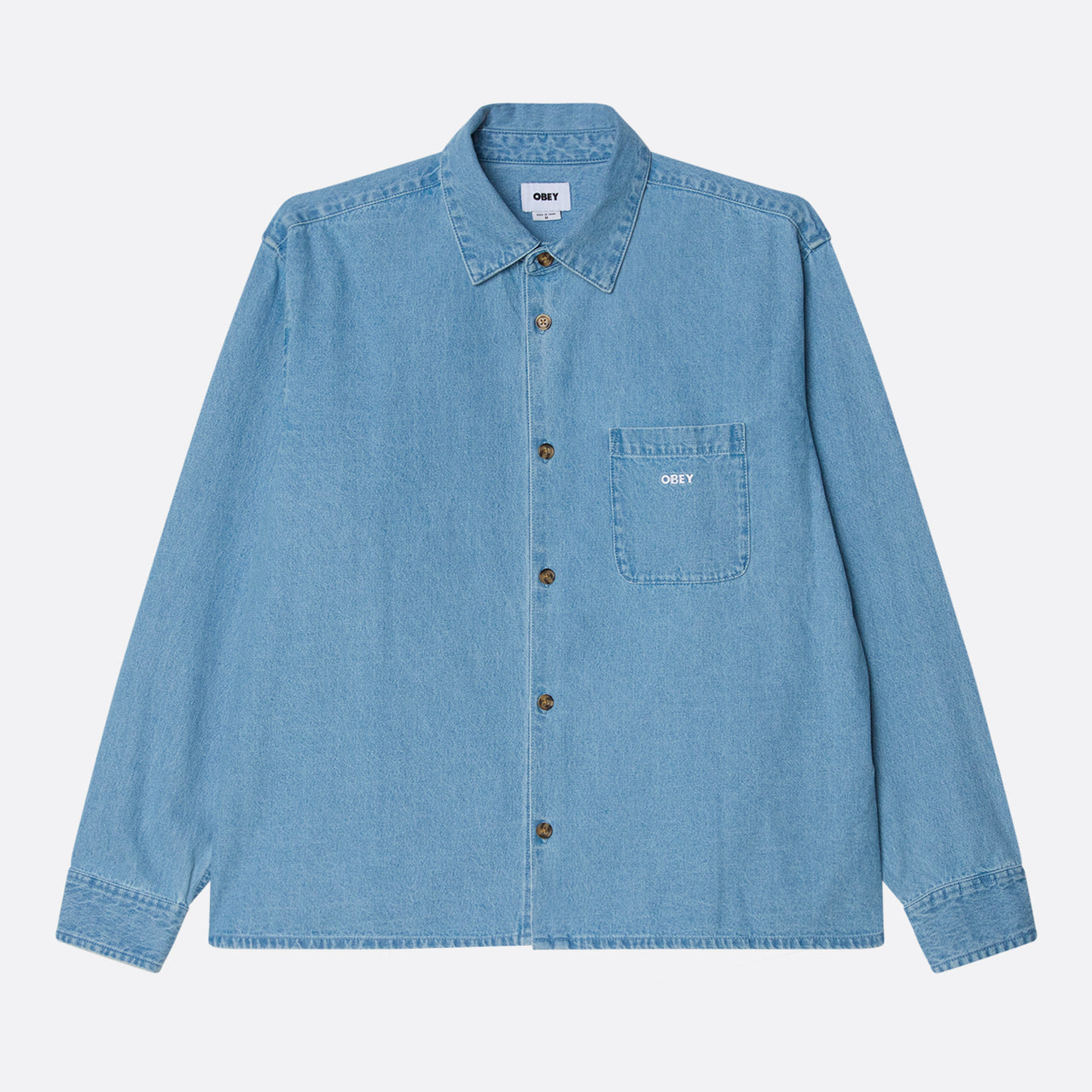 Obey Pablo Denim Shirt - Light Indigo