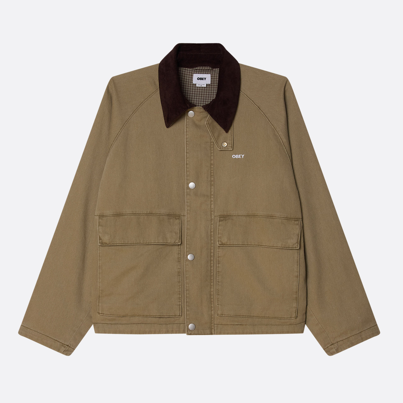 Obey Caden Work Jacket - Mermaid Faded Wash