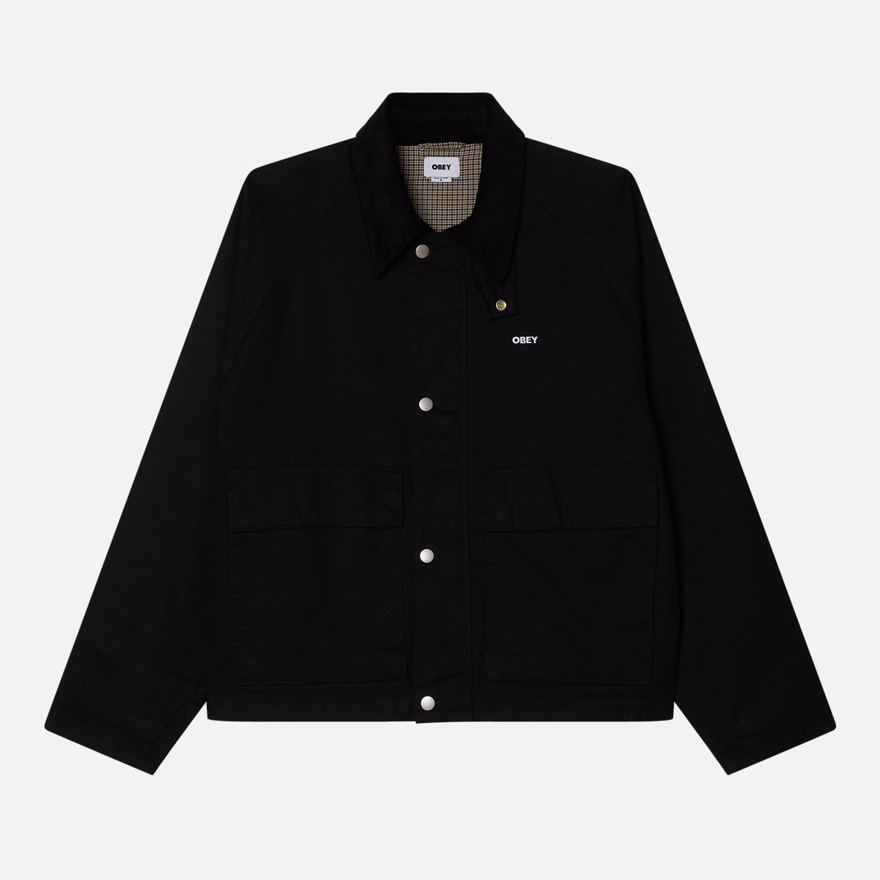 Obey Caden Work Jacket - Black Faded Wash