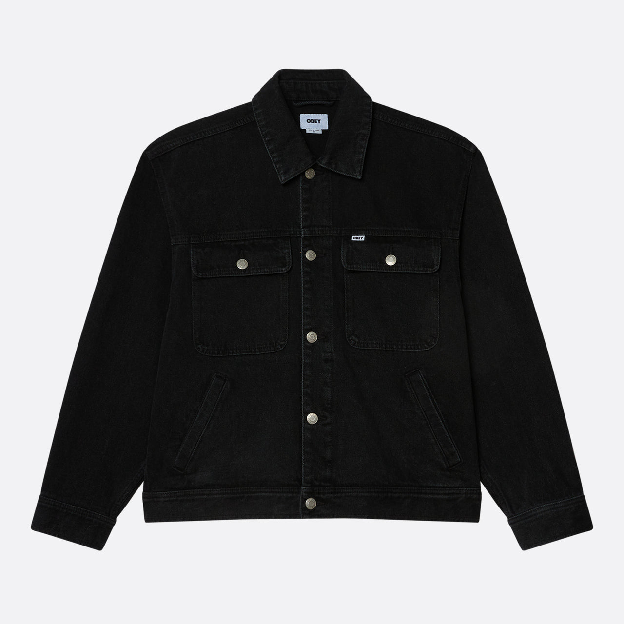 Obey Opena Jacket - Faded Black