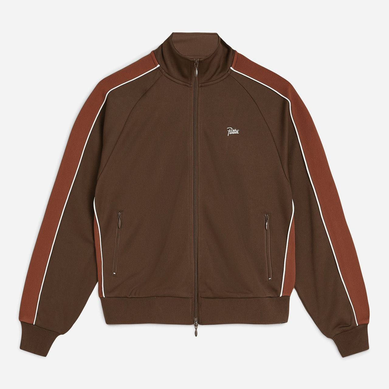 Patta Tricot Track Jacket - Chestnut