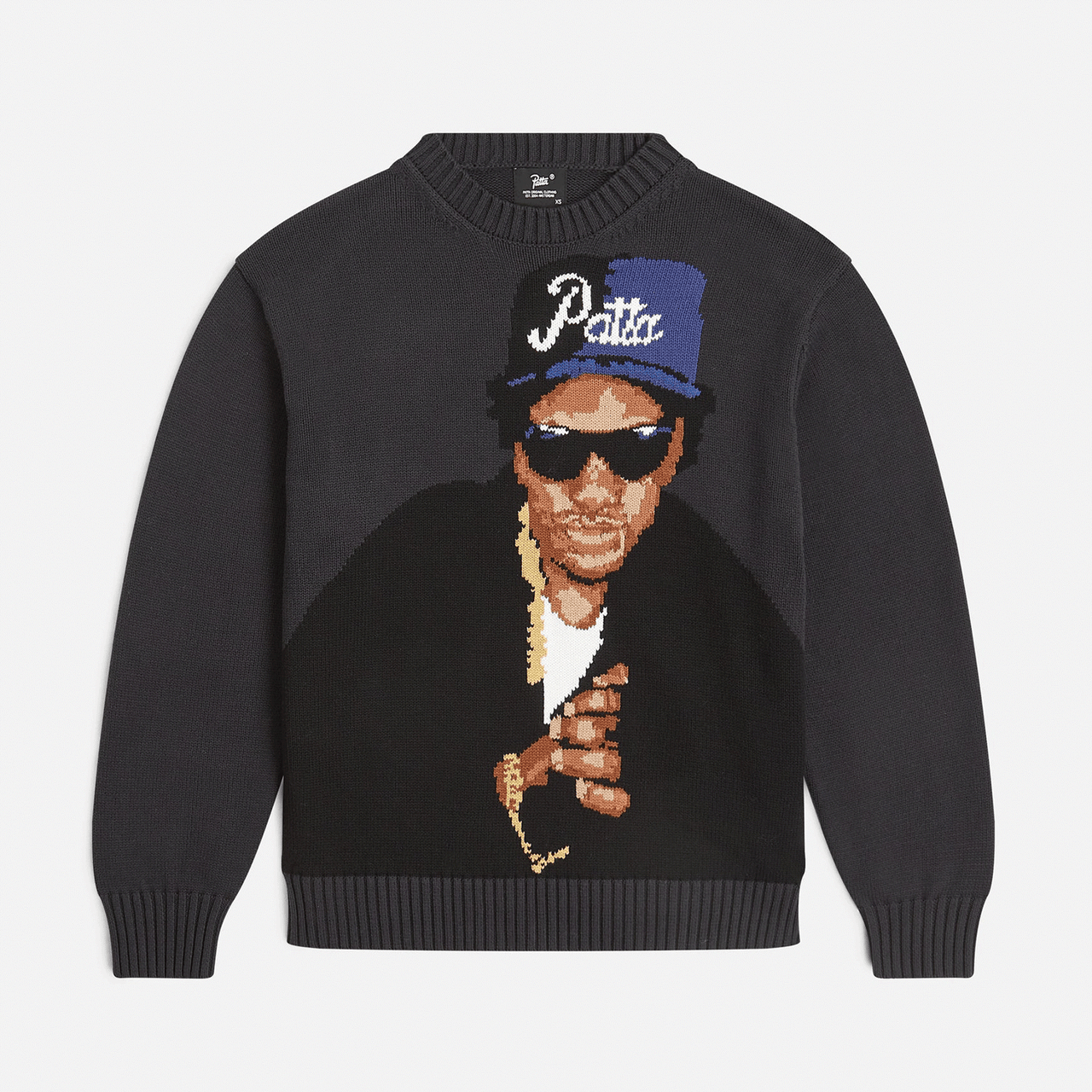 Patta Old School Knitted Sweater - Moonless Night