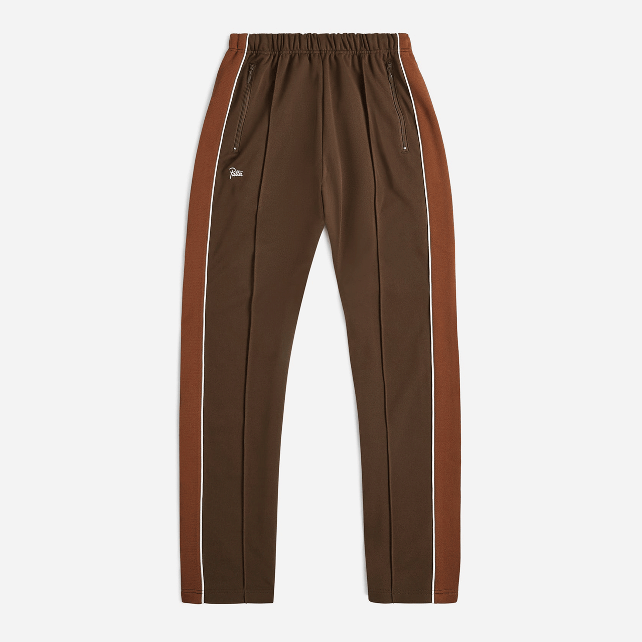 Patta Tricot Straight Track Pants - Chestnut
