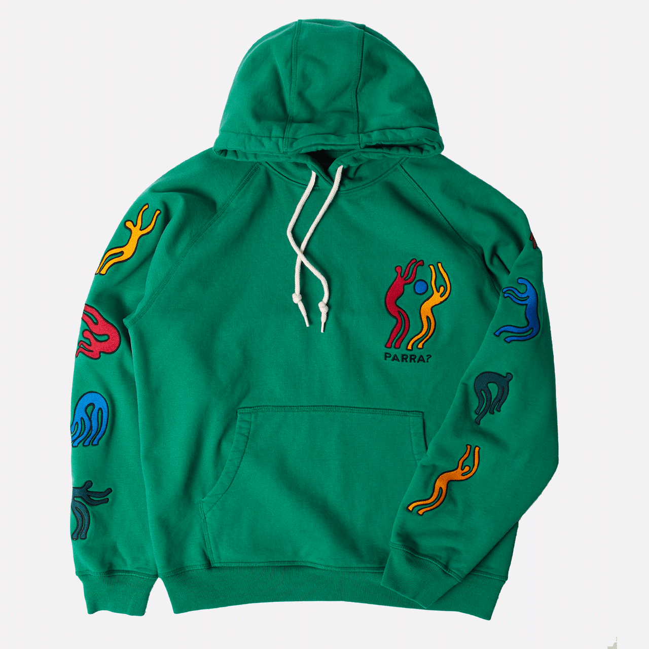 By Parra La Chambre Nuit Hooded Sweatshirt - Washed Green