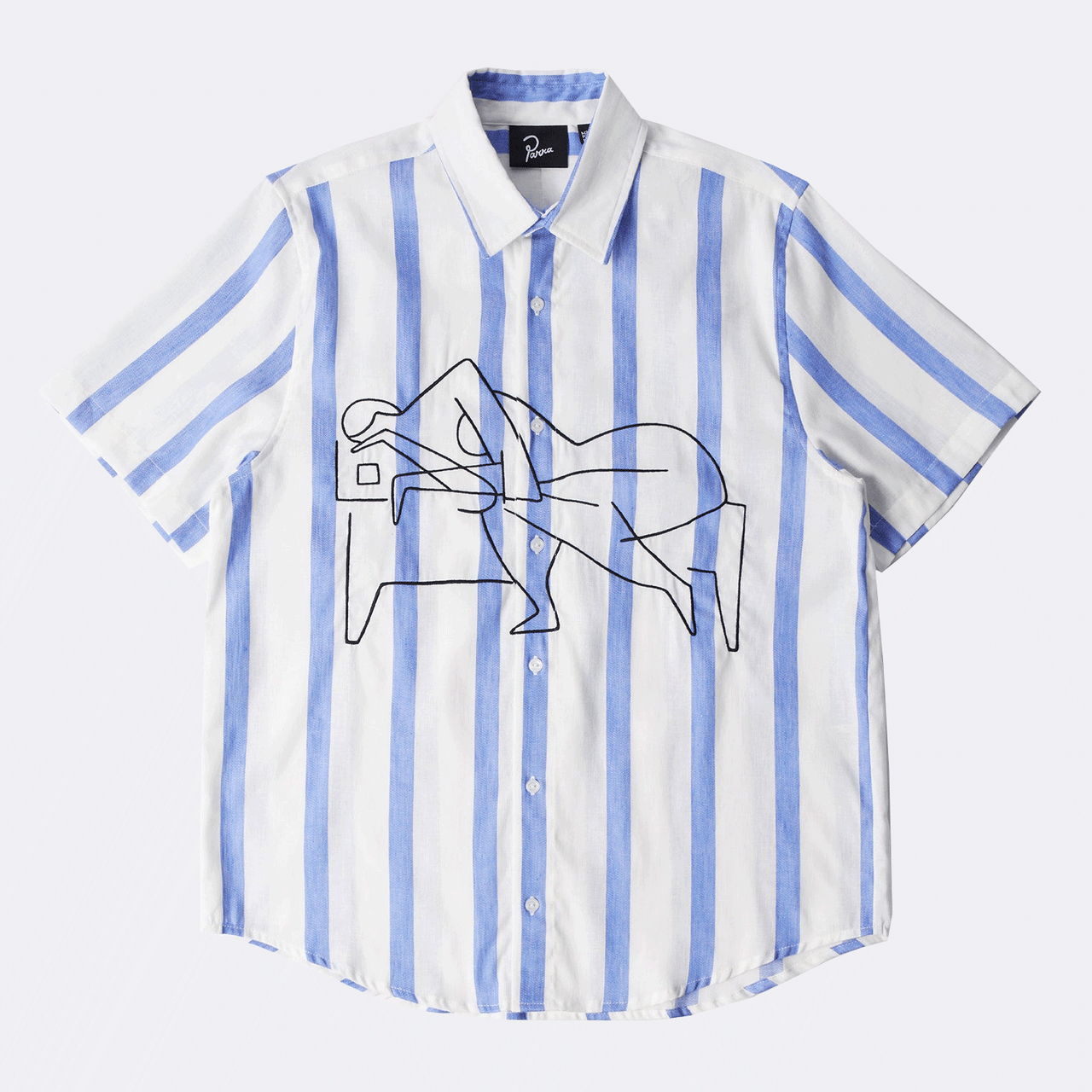By Parra Sleep Now Short Sleeve Shirt - Blue