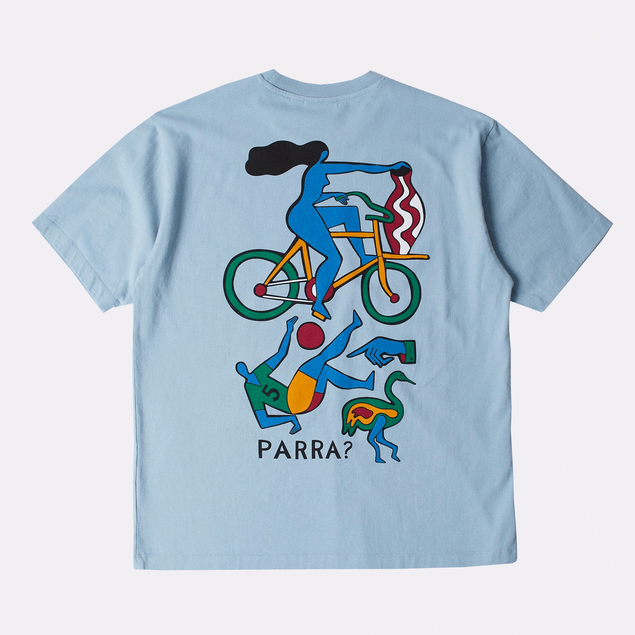 By Parra Vase Delivery T-Shirt - Light Blue