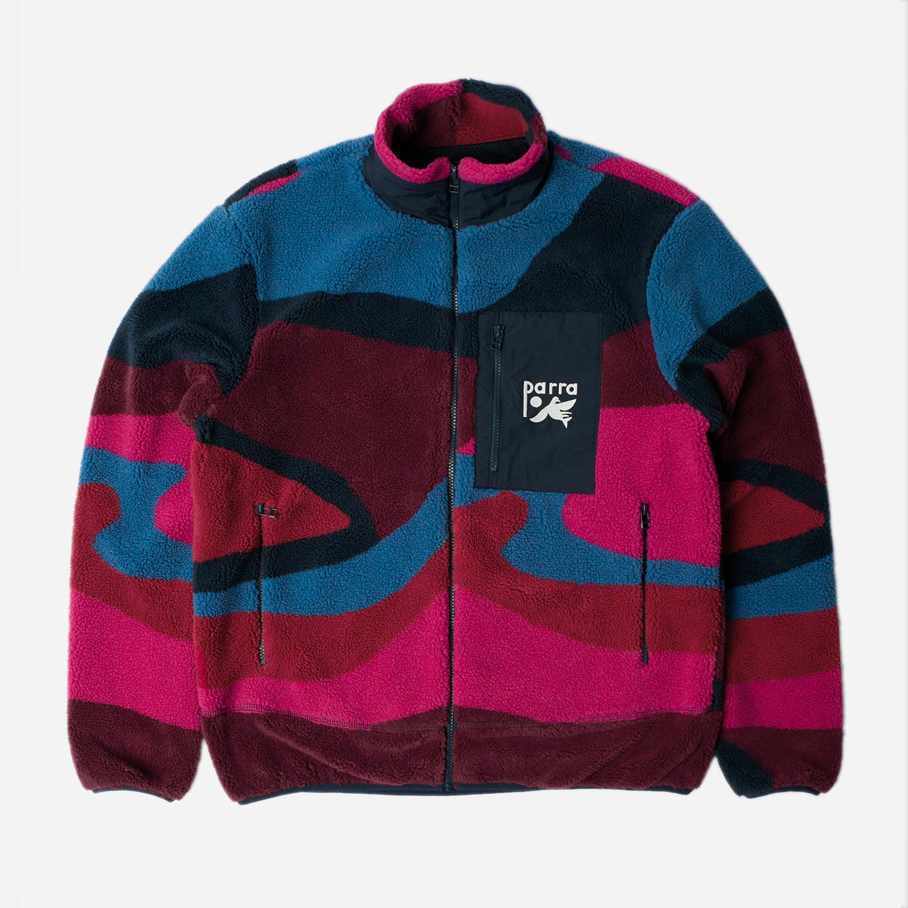 By Parra Full Ftp Booster Polar Fleece Jacket - Red