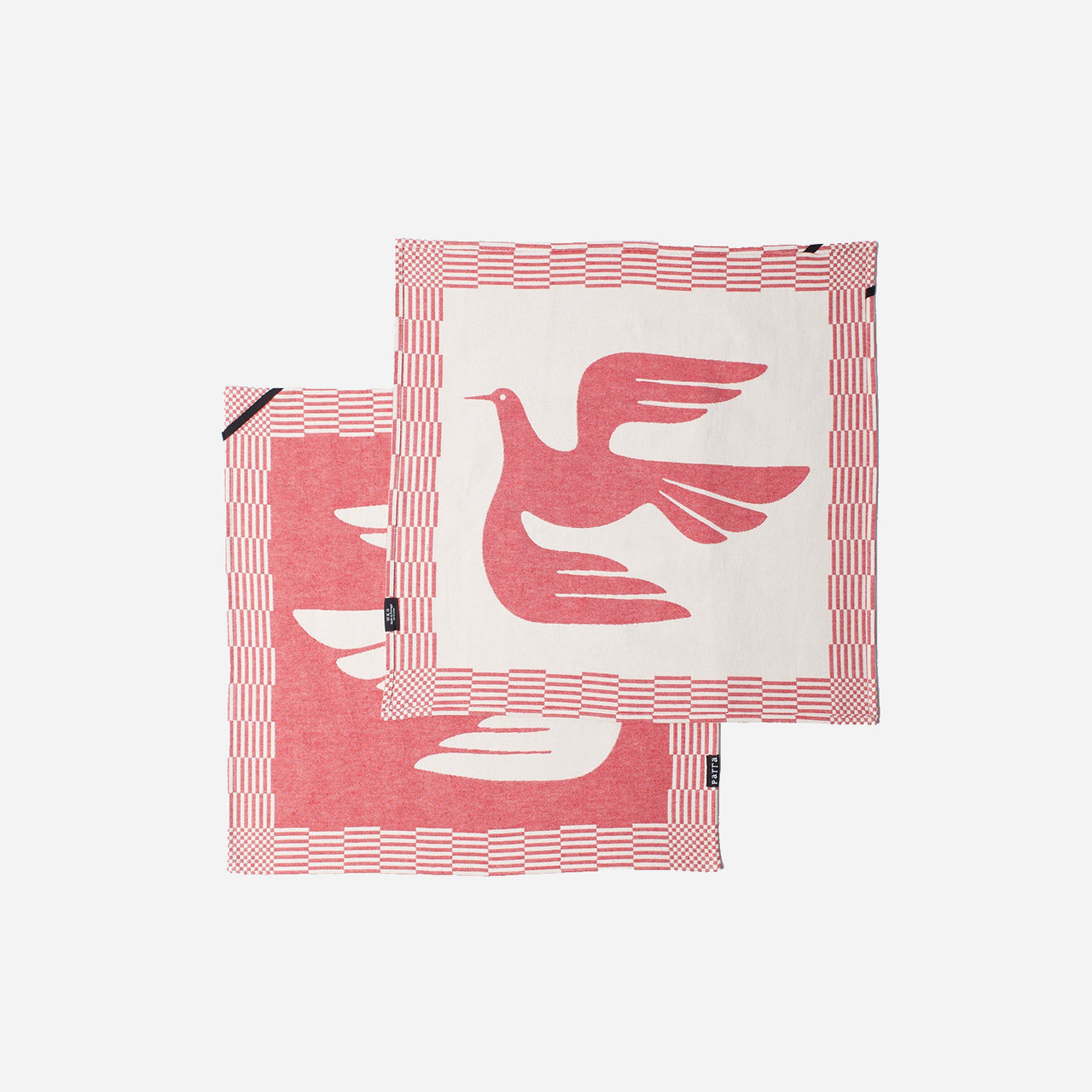 By Parra Infinite Kitchen Bird Towel Set - Red