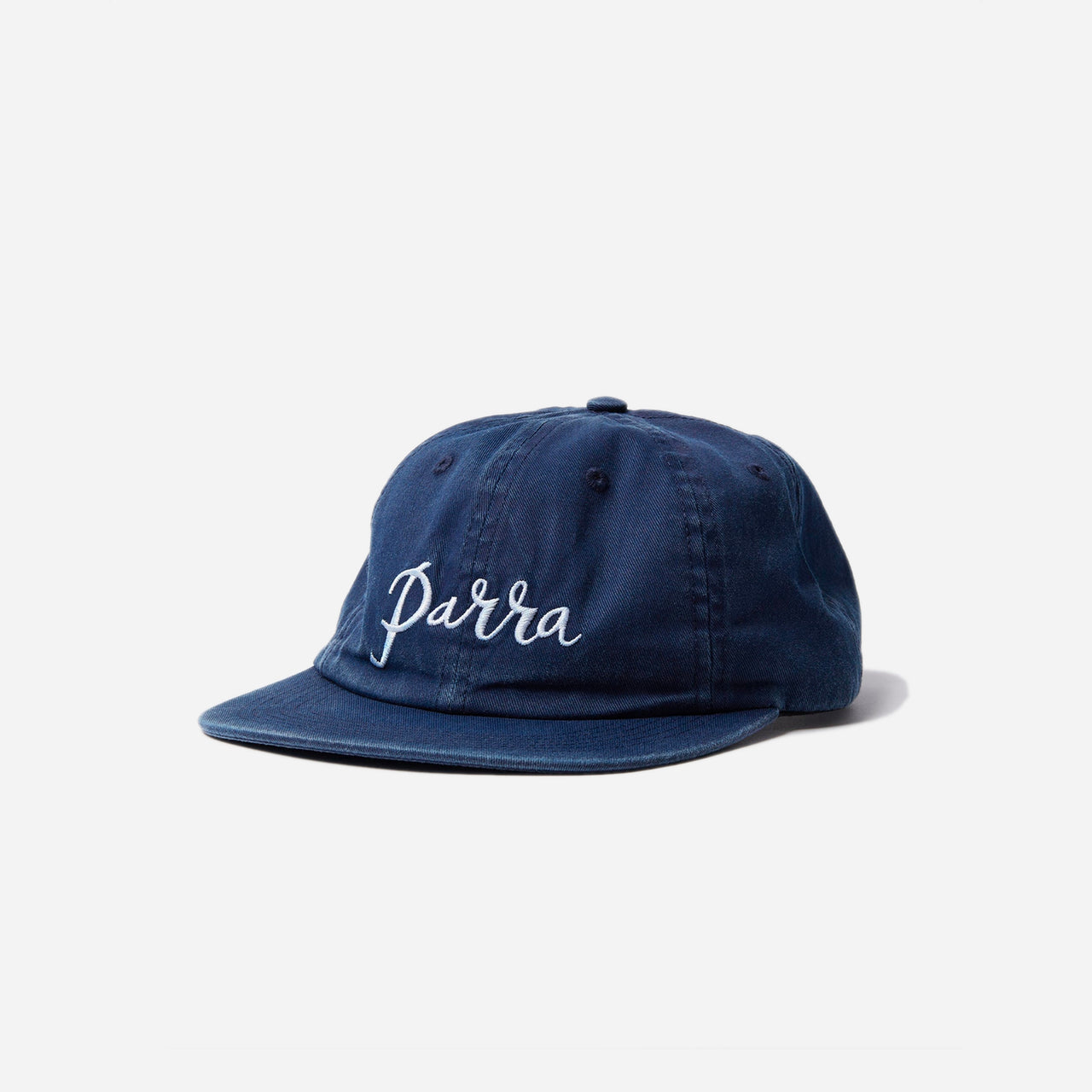By Parra Scripted 6 Panel Hat - Navy Blue