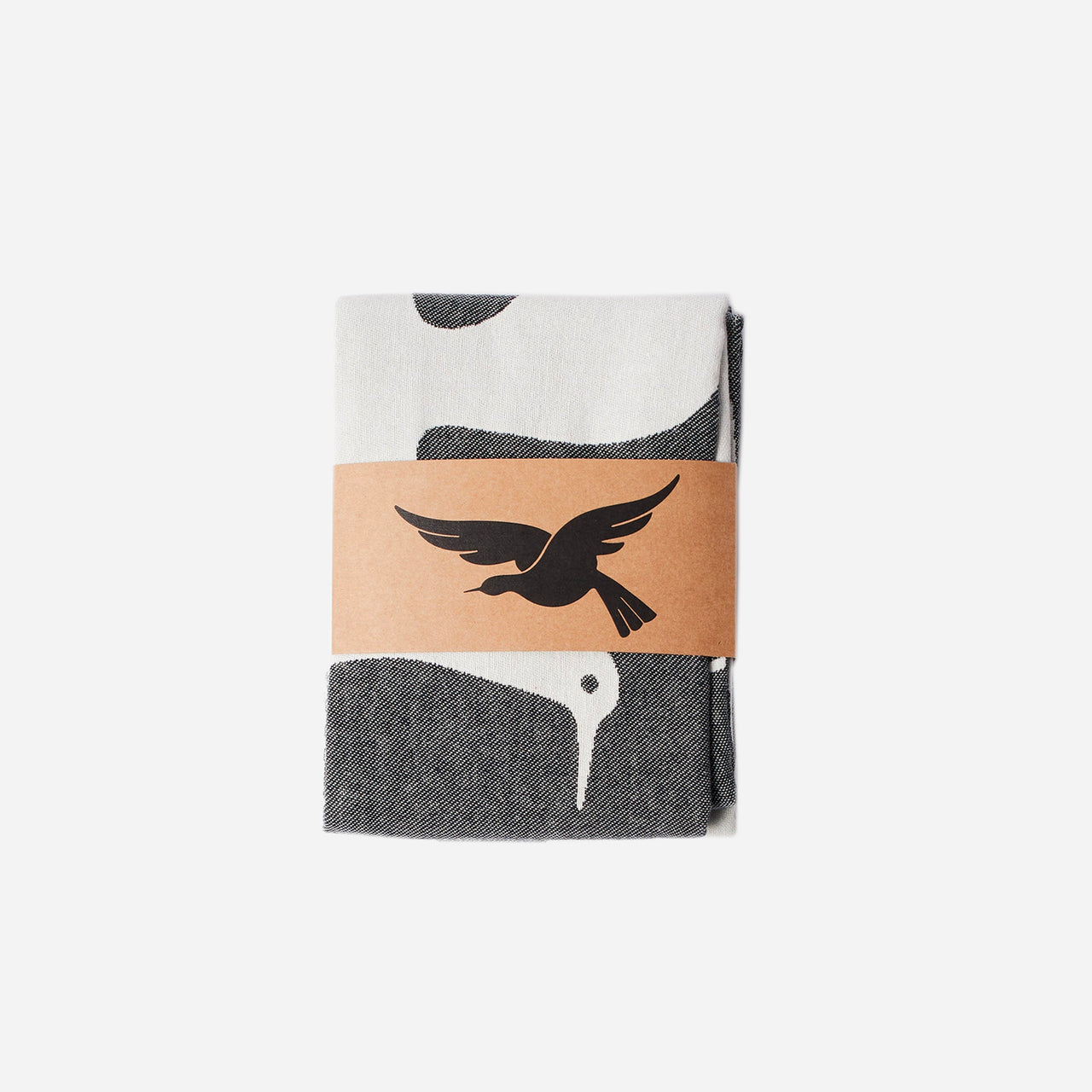 By Parra Infinite Kitchen Bird Towel Set - Black