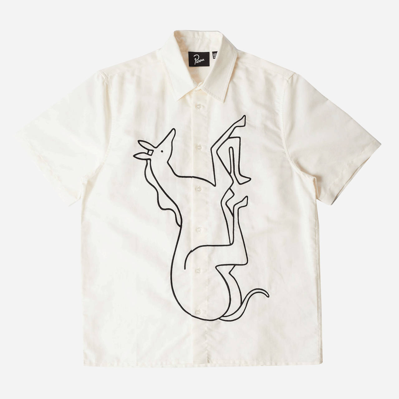 By Parra Vertical Horse Short Sleeve Shirt - Off White