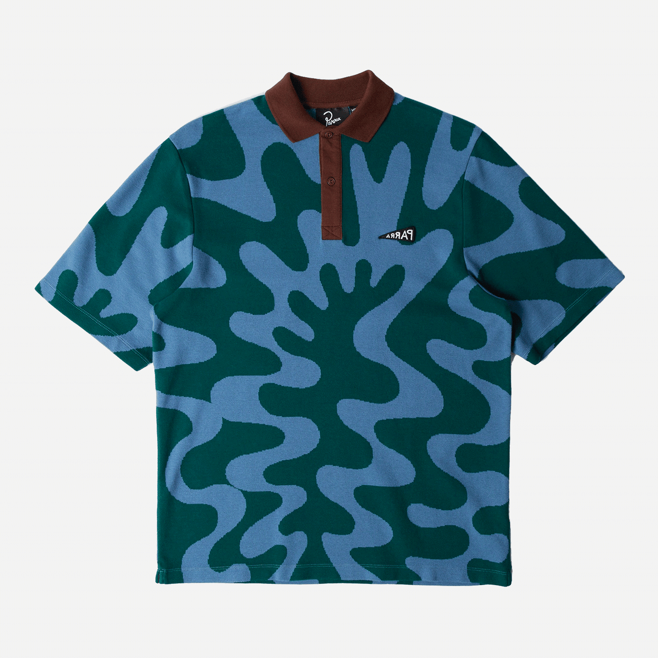 By Parra Splashed Polo Shirt - Pine Green