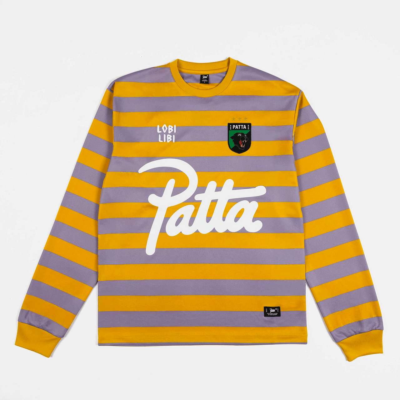 Patta Striped Longsleeve Football Jersey - Chalk Violet
