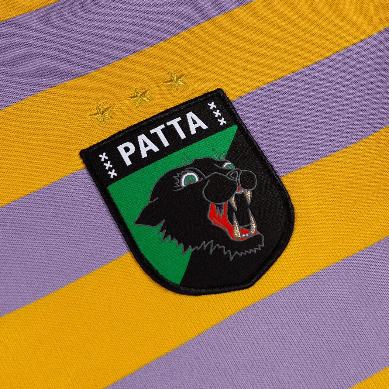 Patta Striped Longsleeve Football Jersey - Chalk Violet