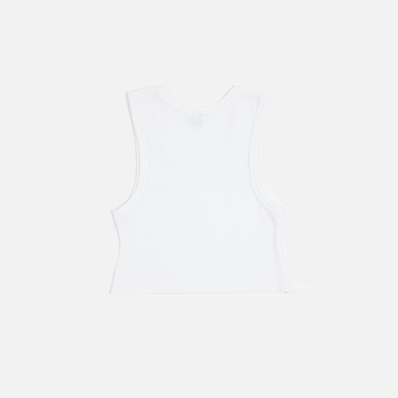 Patta Femme Cropped Waffle Tank Top - White