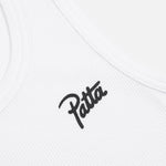 Patta Femme Cropped Waffle Tank Top - White