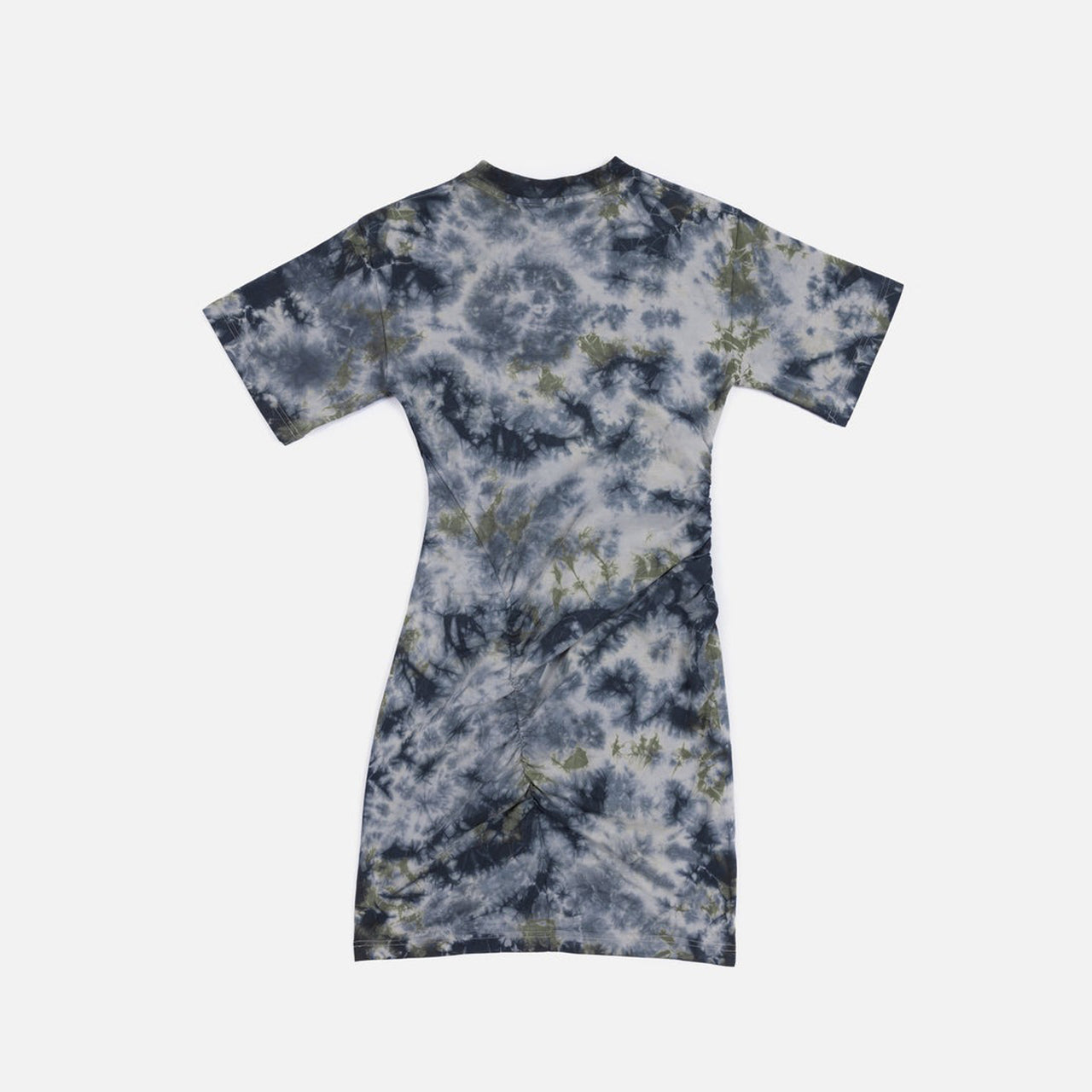 Patta Femme Ruched Tie Dye T-Shirt Dress - Quarry