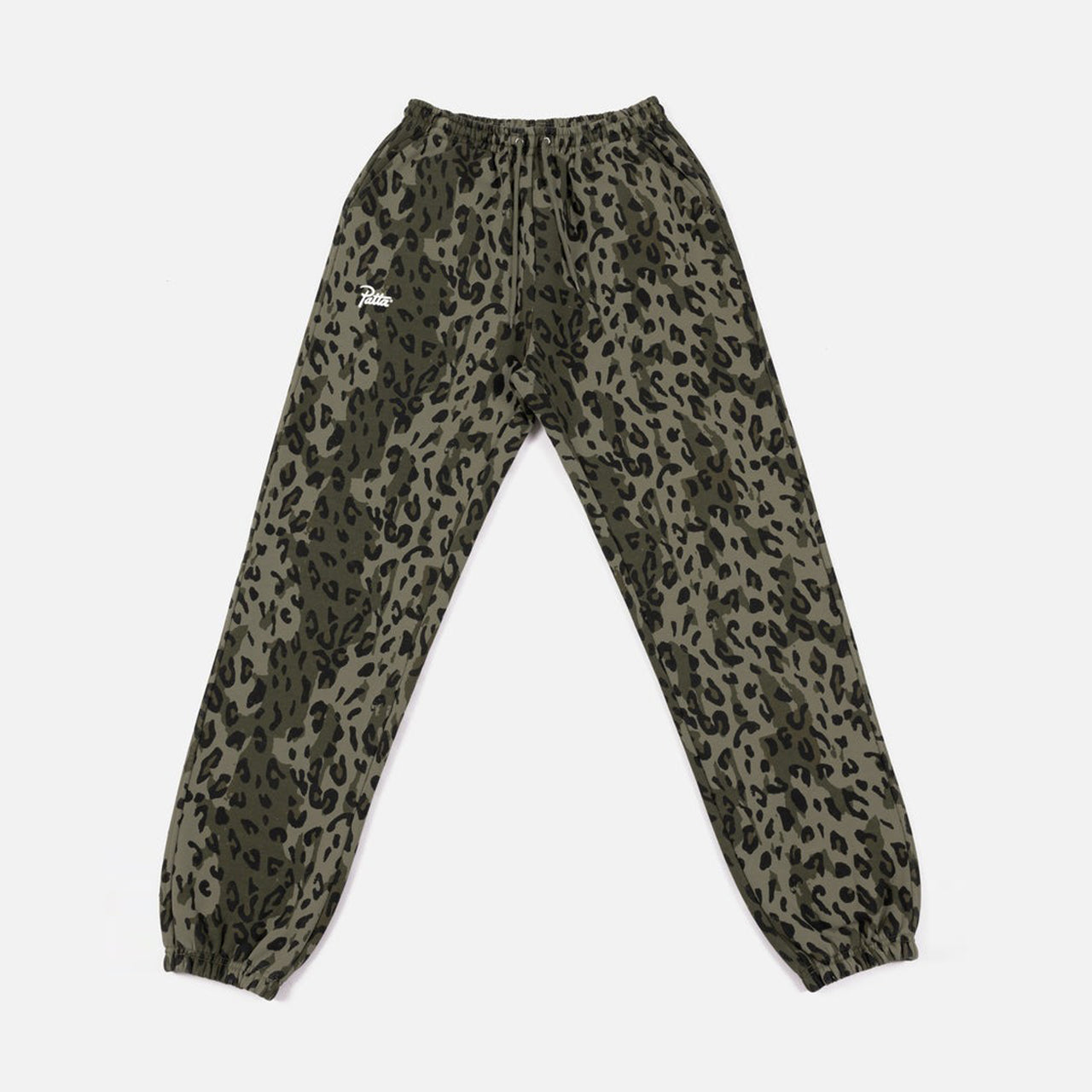 Patta Femme Leopard Jogging Pants - Dusty Olive