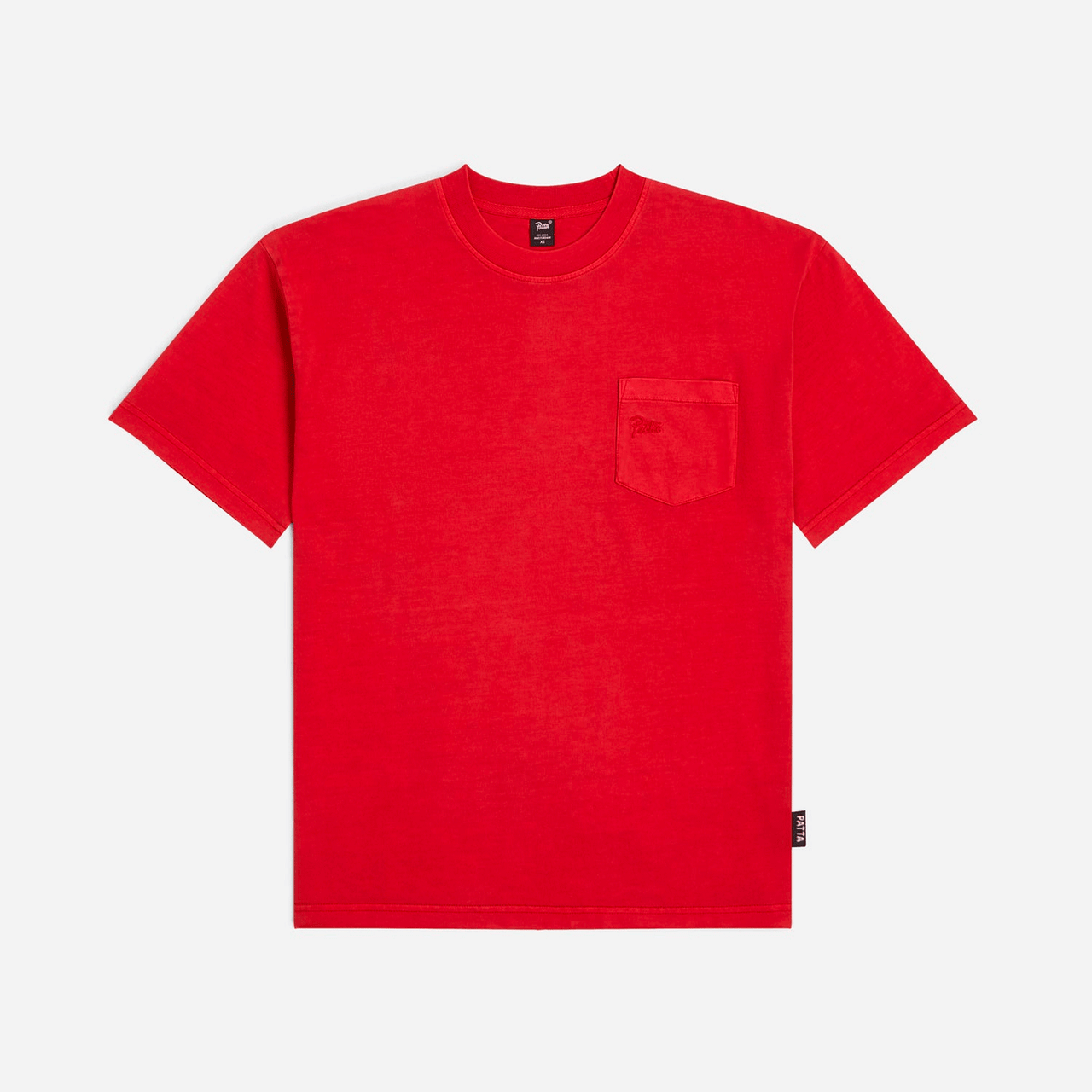 Patta Basic Washed Pocket T-Shirt - Haute Red