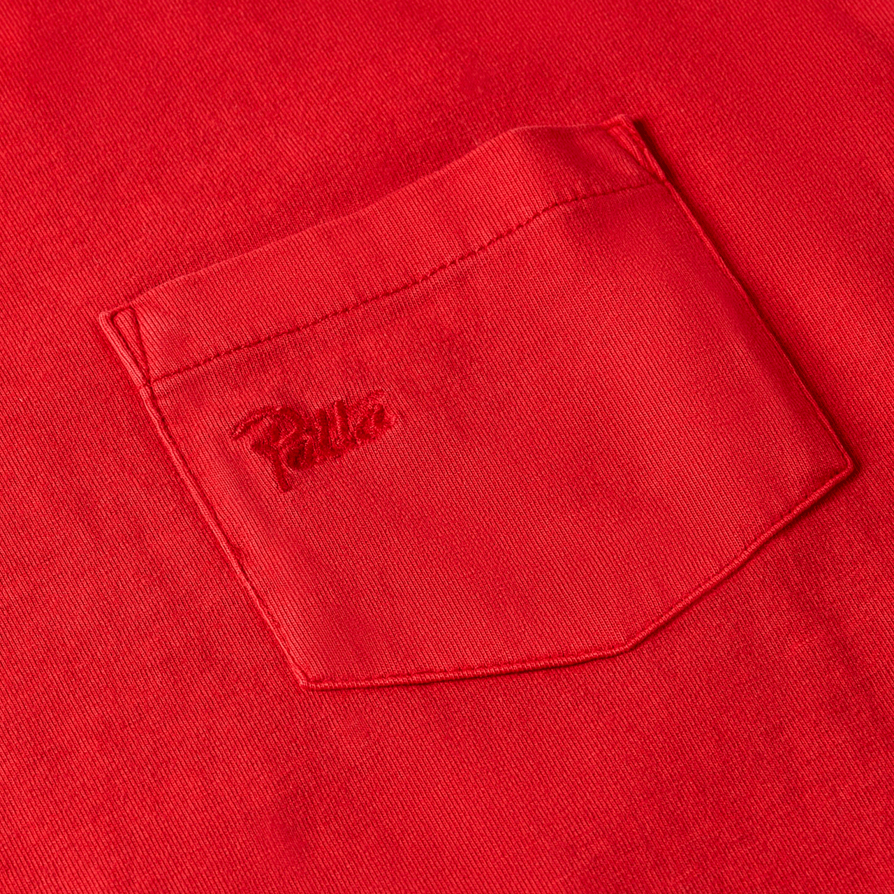 Patta Basic Washed Pocket T-Shirt - Haute Red