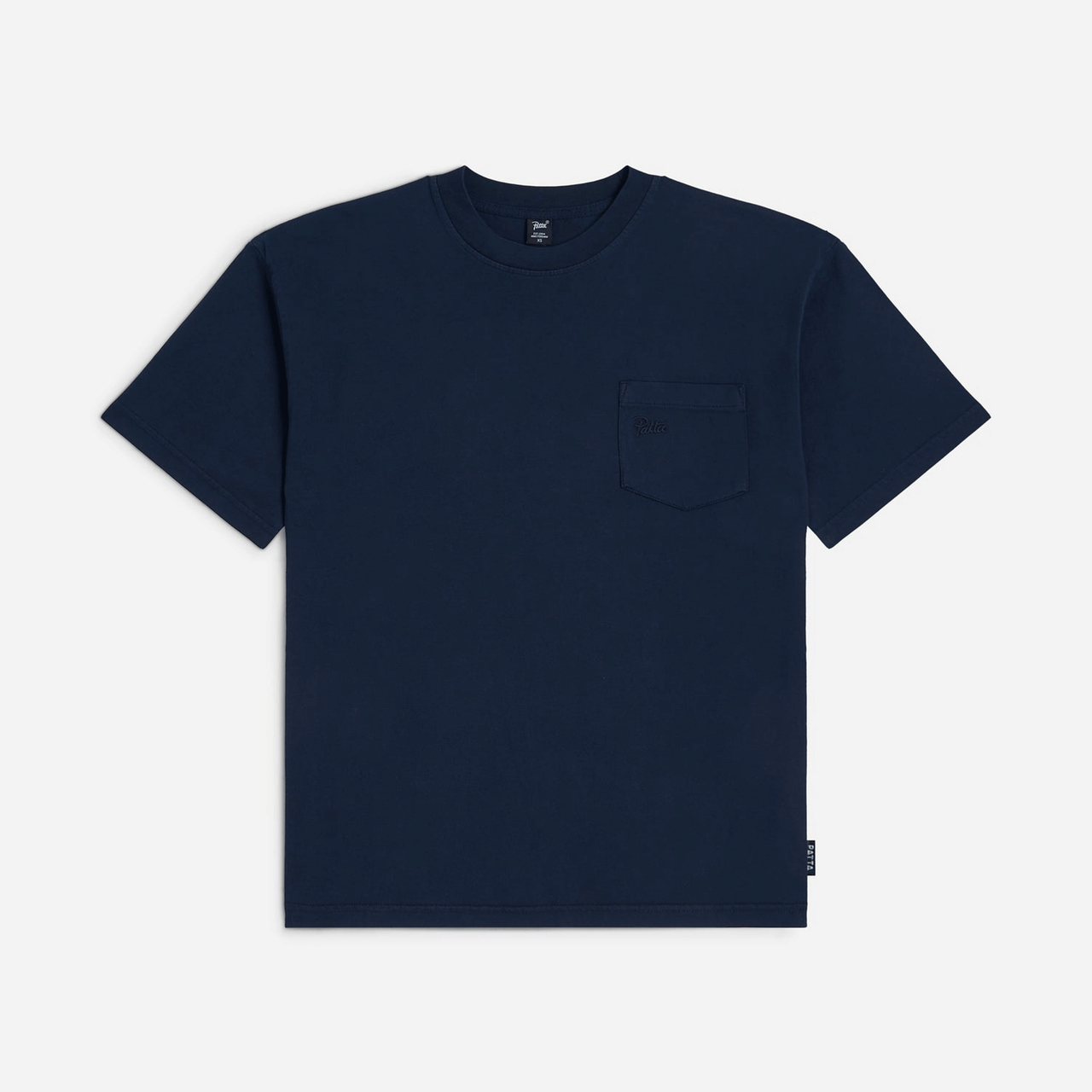 Patta Basic Washed Pocket T-Shirt - Black Iris