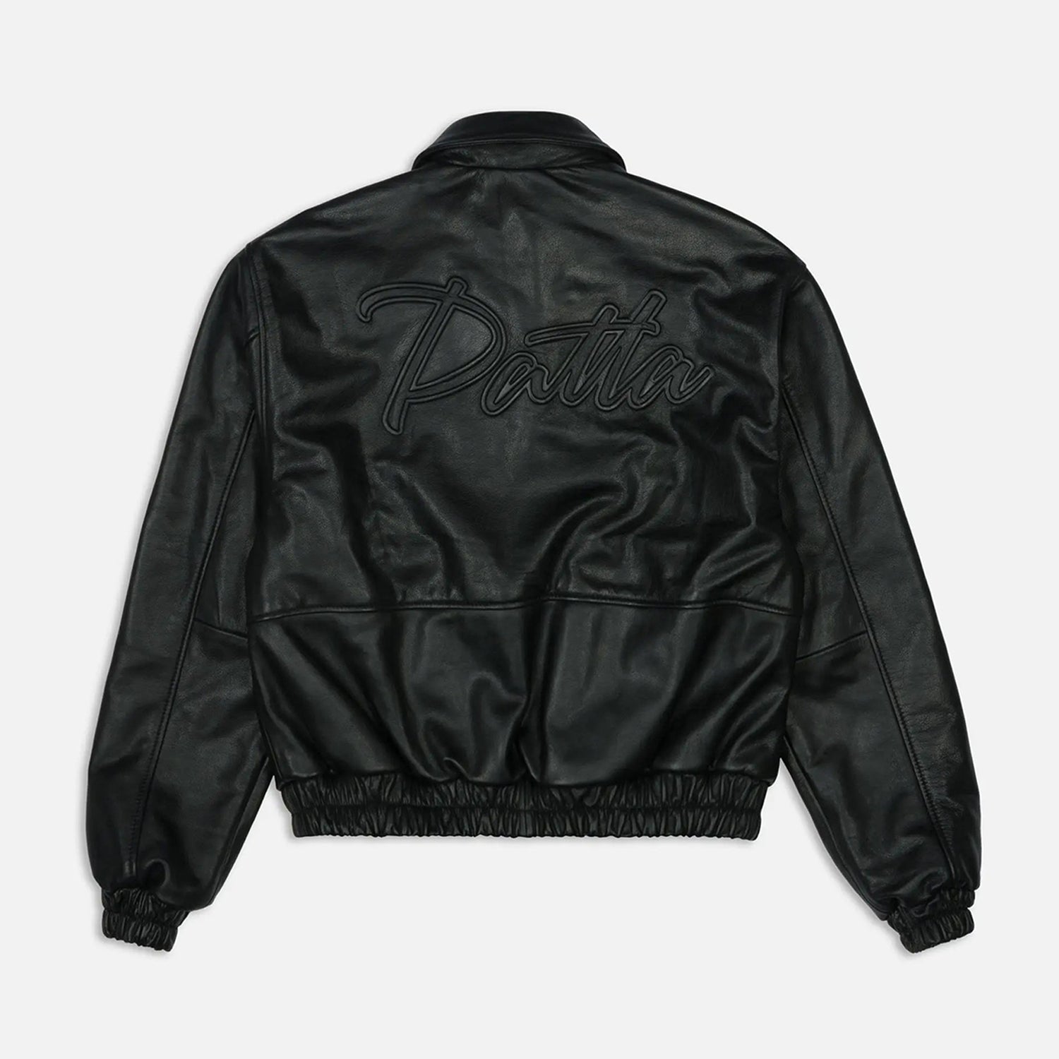 Patta Leather Bomber Jacket - Black – La Plage