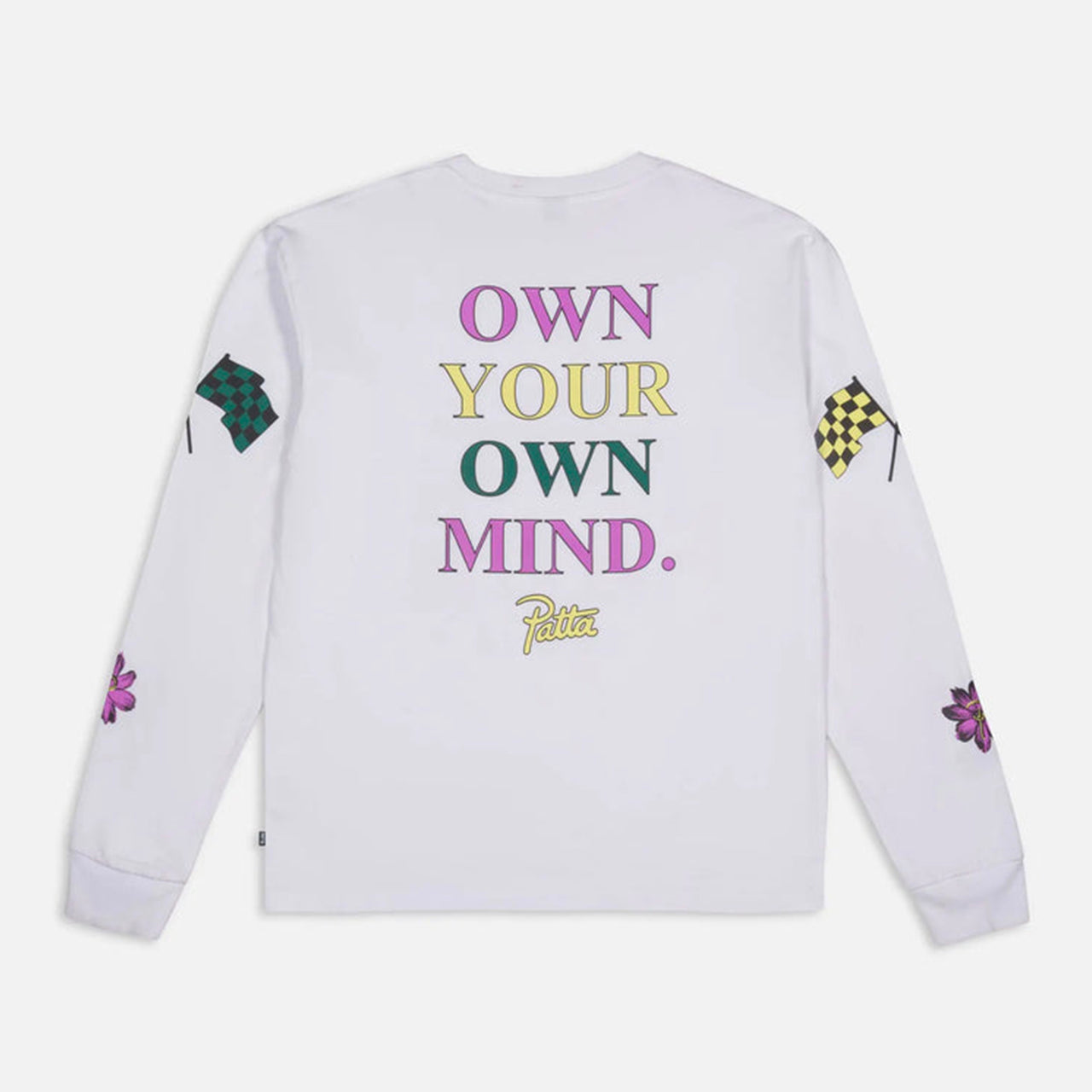 Patta Own Your Own Mind Long Sleeve T-Shirt - White