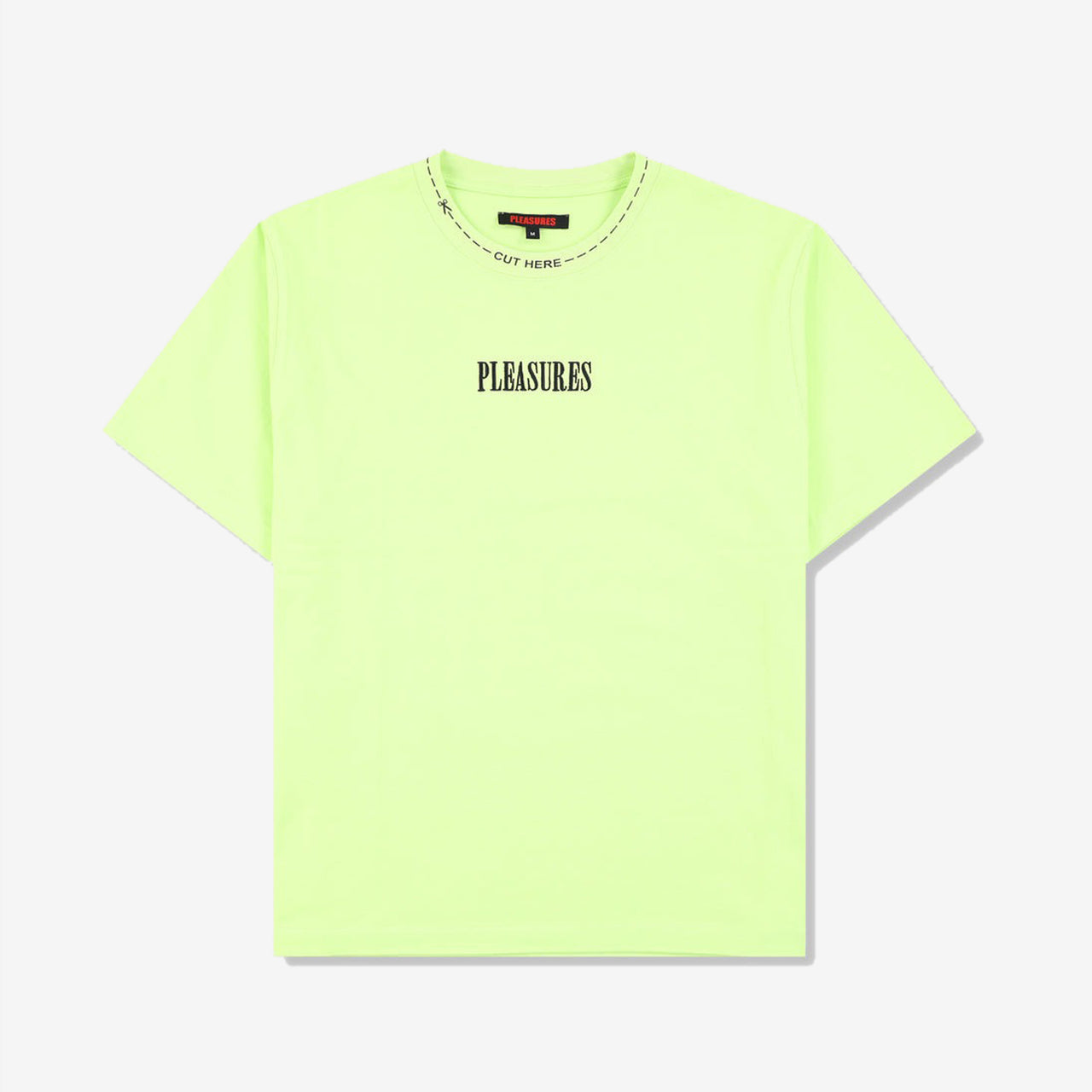 Pleasures Cut Here Heavyweight T-Shirt - Lime