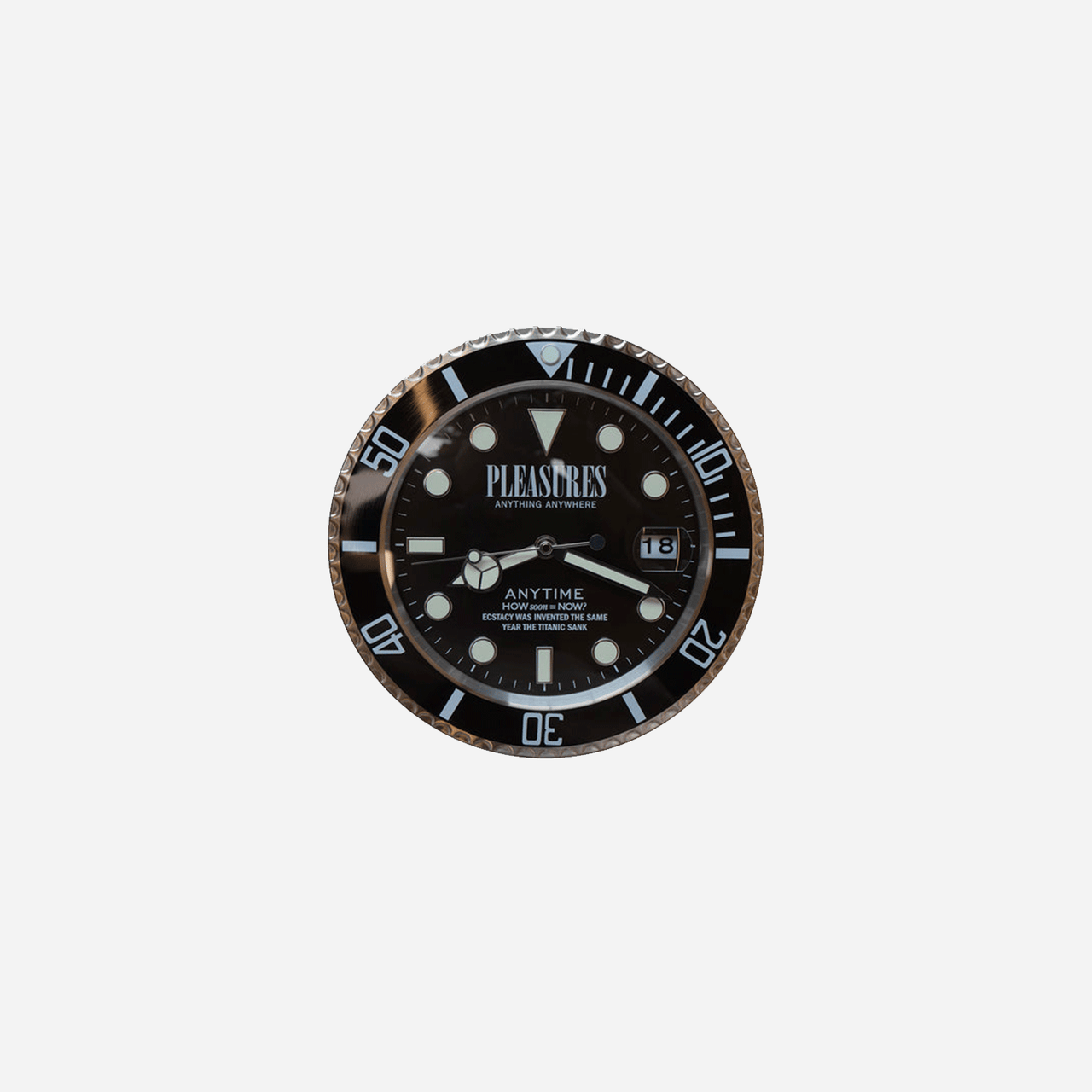 Pleasures Anytime Clock - Black