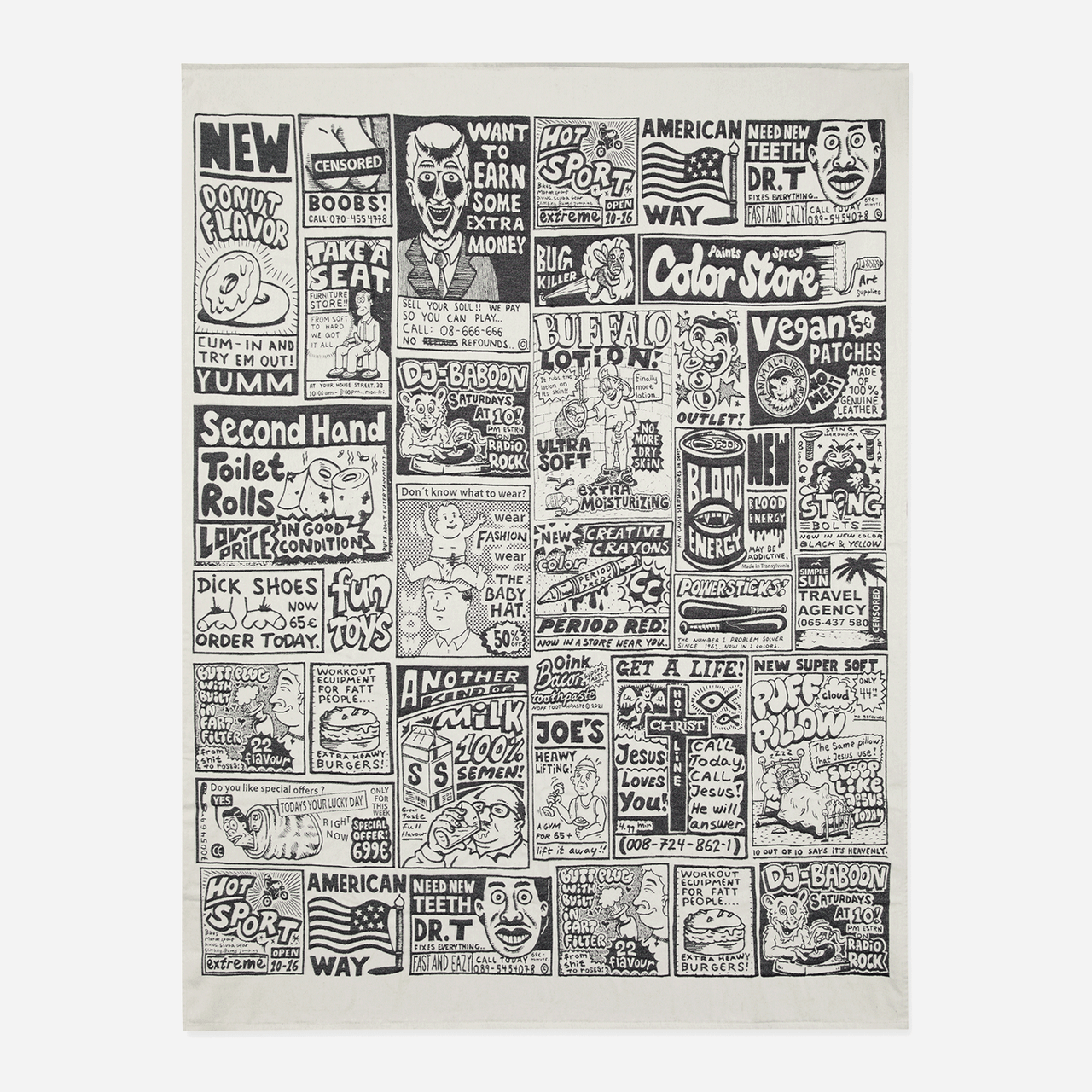 Polar Skate Blanket - Newspaper