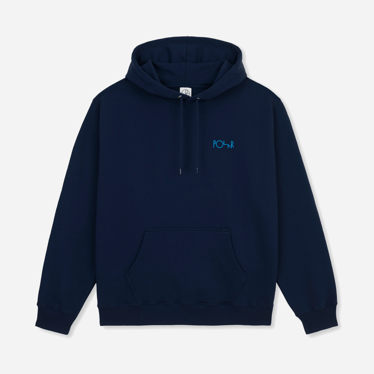 Polar Skate Dave Hoodie / Stroke Logo - Dark Blue