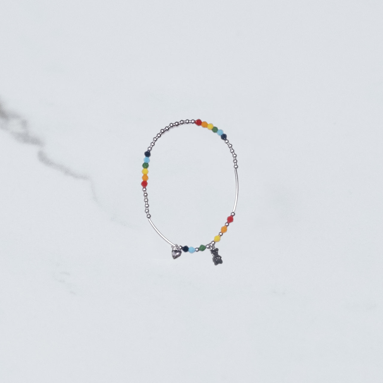 Pulsera Elasticada Osito Corazón