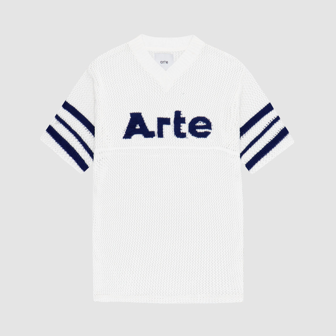 Shane Knit Stripe Shirt - White