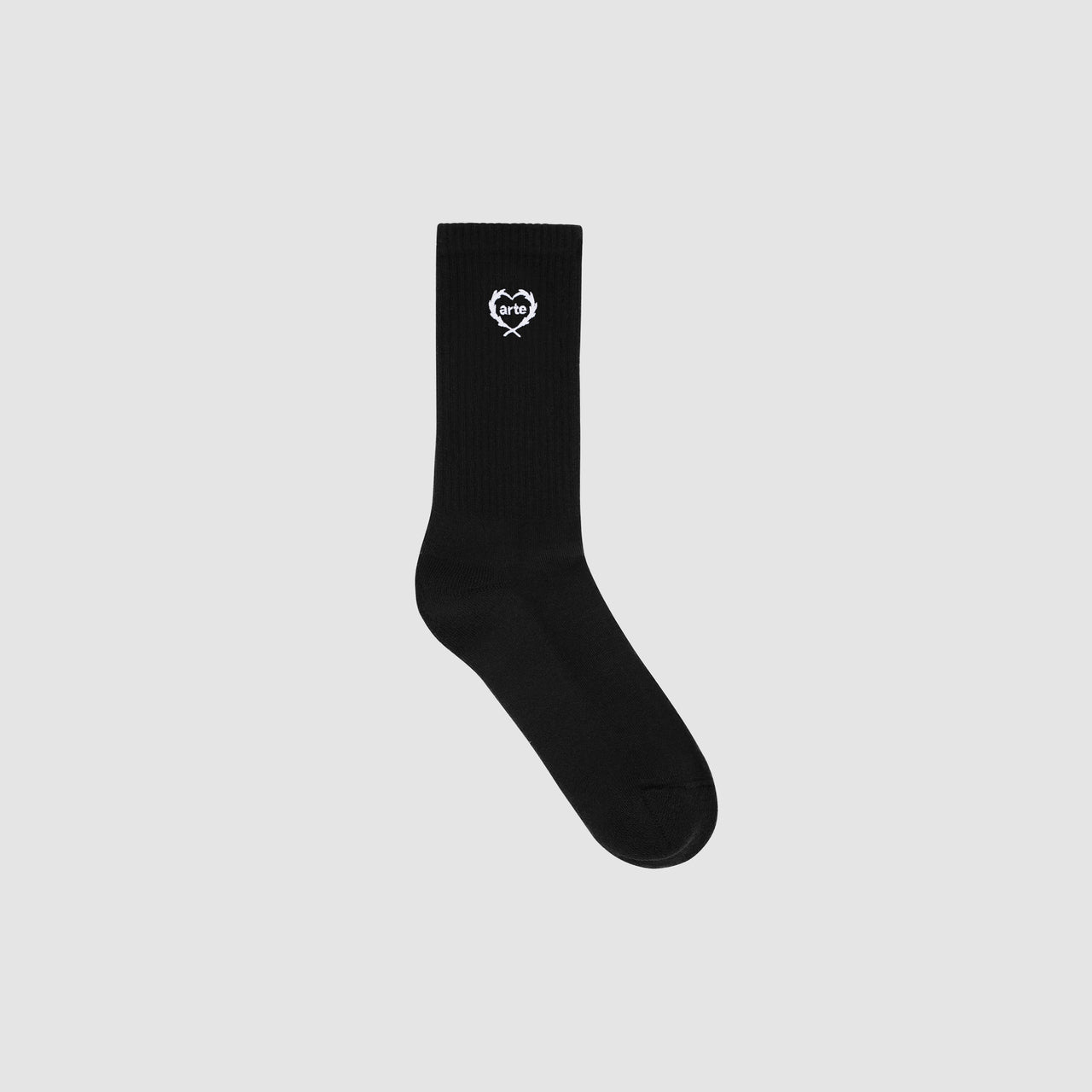 Small Heart Socks - Black