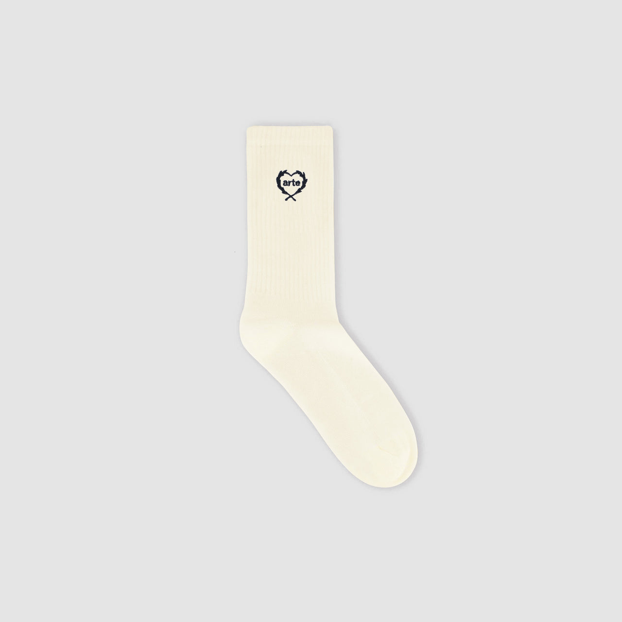 Small Heart Socks - Cream