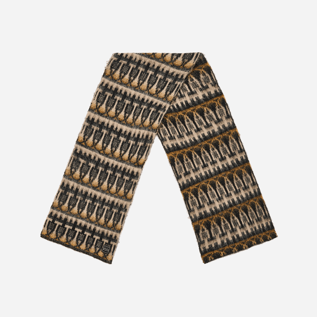 TTT Mohair Knitted Repeat Scarf - Multi