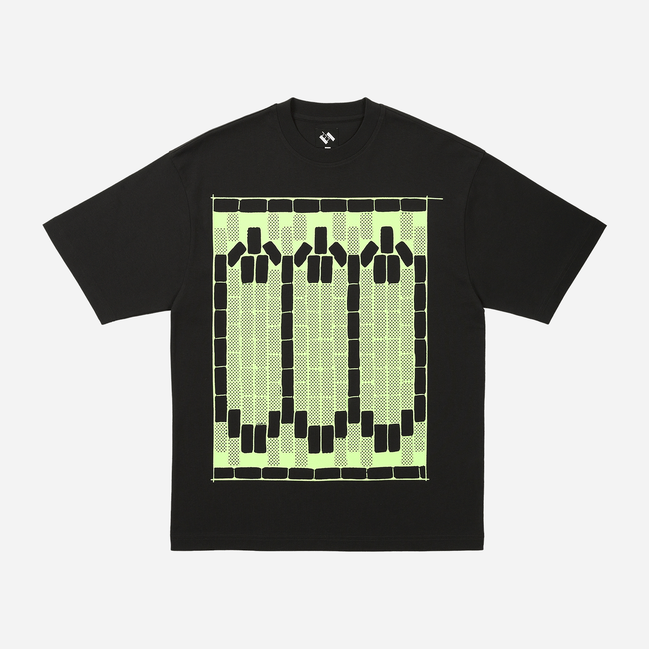 TTT Tetris Teeth T-Shirt - Black / Glow In The Dark