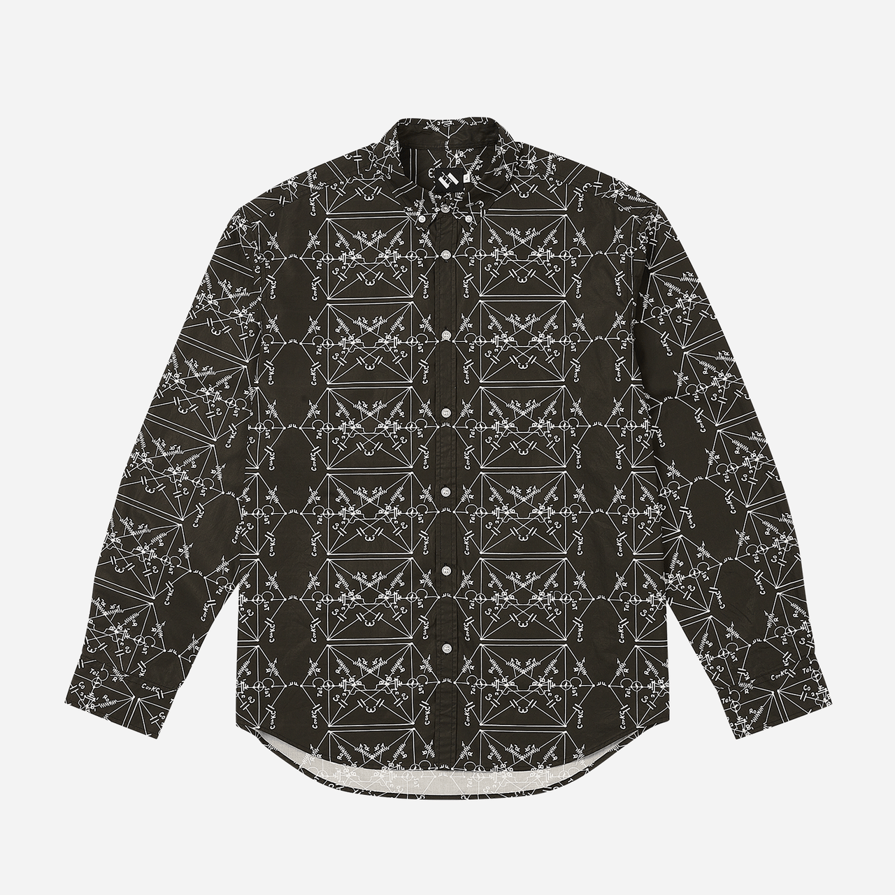 TTT Envelopes All Over Print Shirt - Black