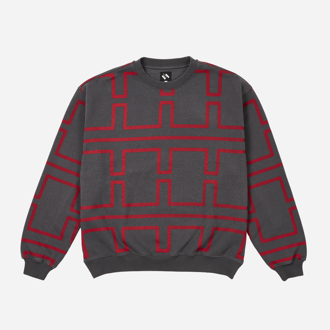 TTT Overdye Pulse Crew - Grey / Red