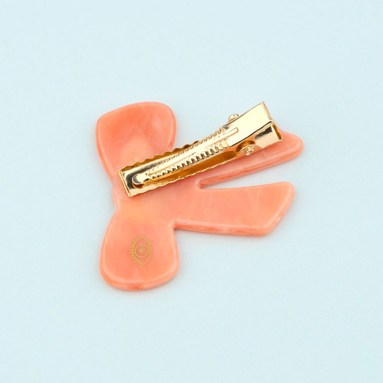 Barrette - Noeud Rose