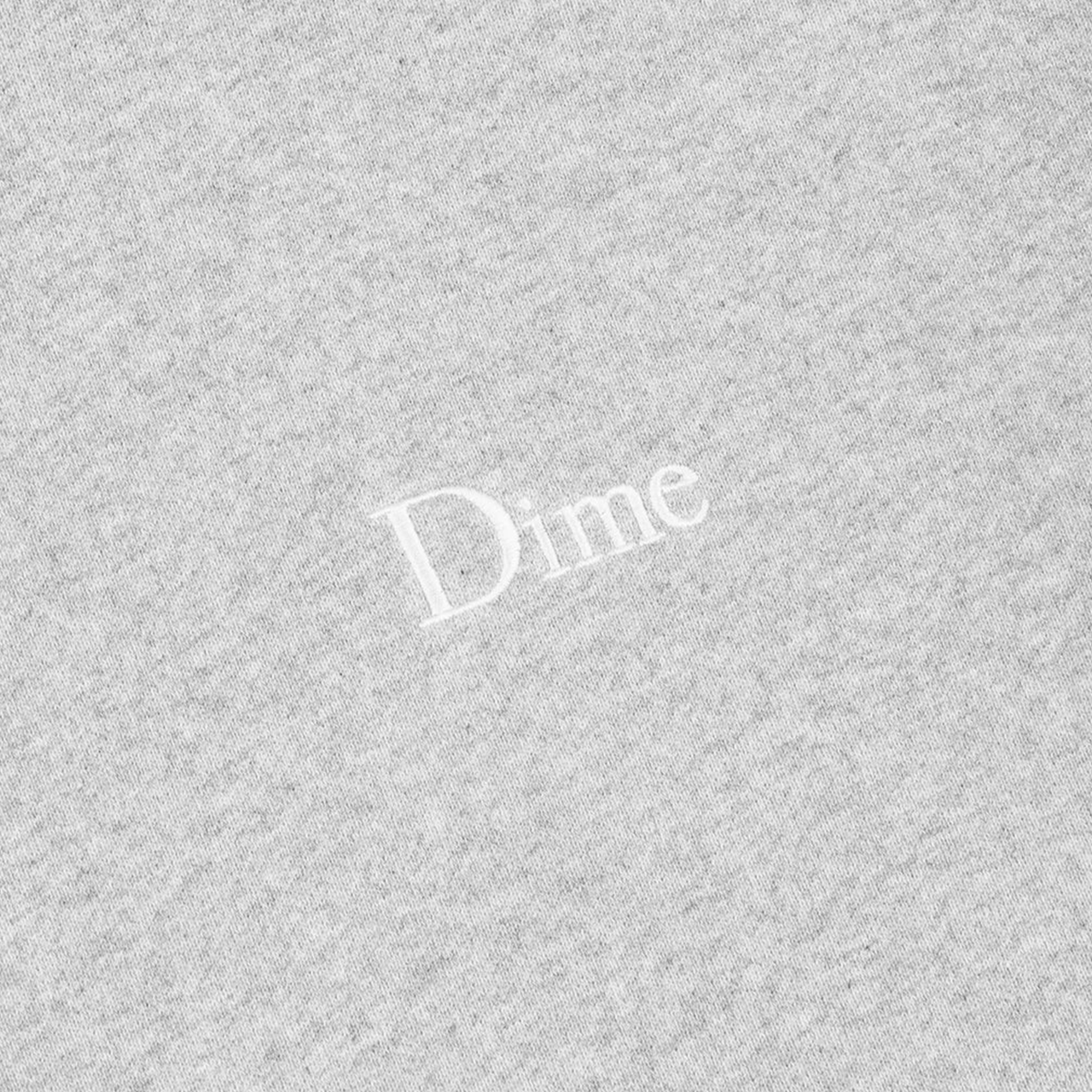 Dime Small Logo Crewneck - Heather Gray