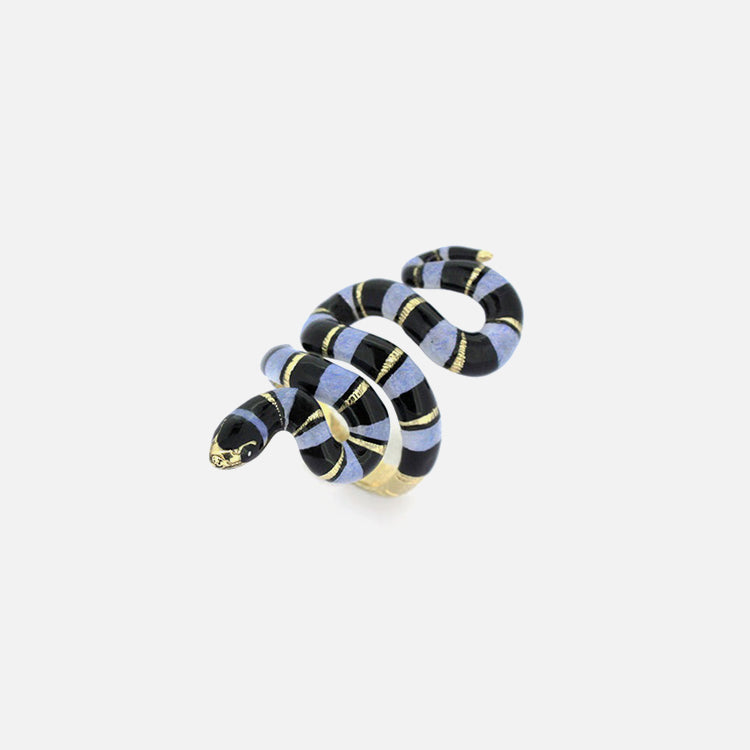 Anillo Sea Snake Blue