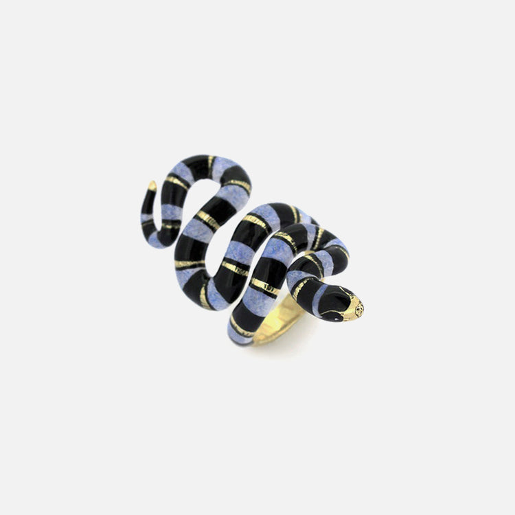 Anillo Sea Snake Blue