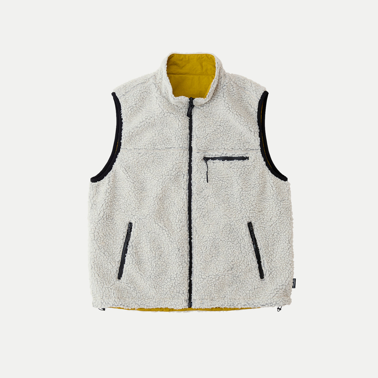 Gramicci Reversible Sherpa Vest - Natural / Chartreuse