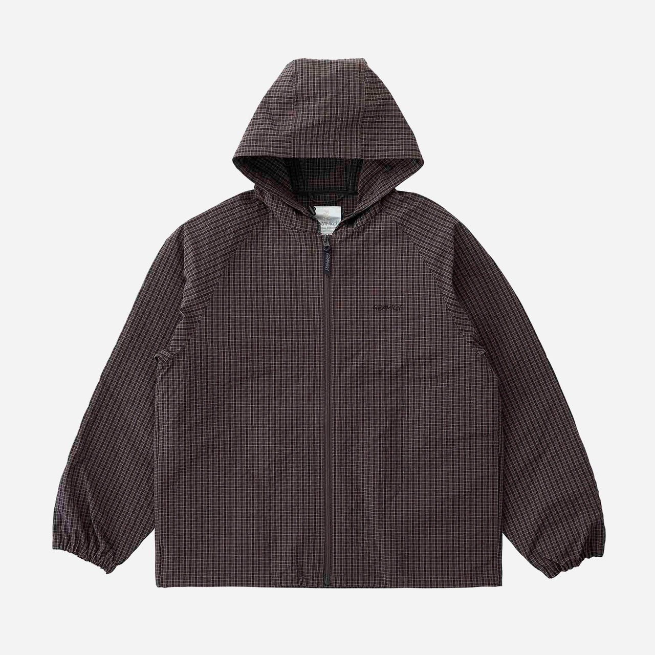Gramicci Northside Plaid Hooded Jacket - Deep Brown
