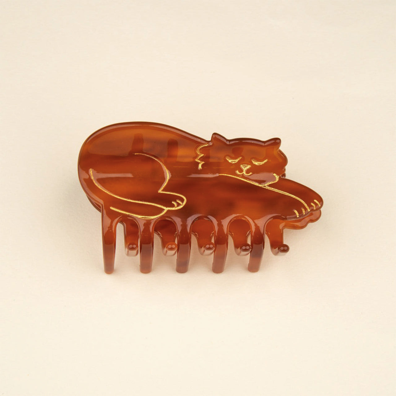 Coucou Suzette Pinza para el pelo - Chat Marron