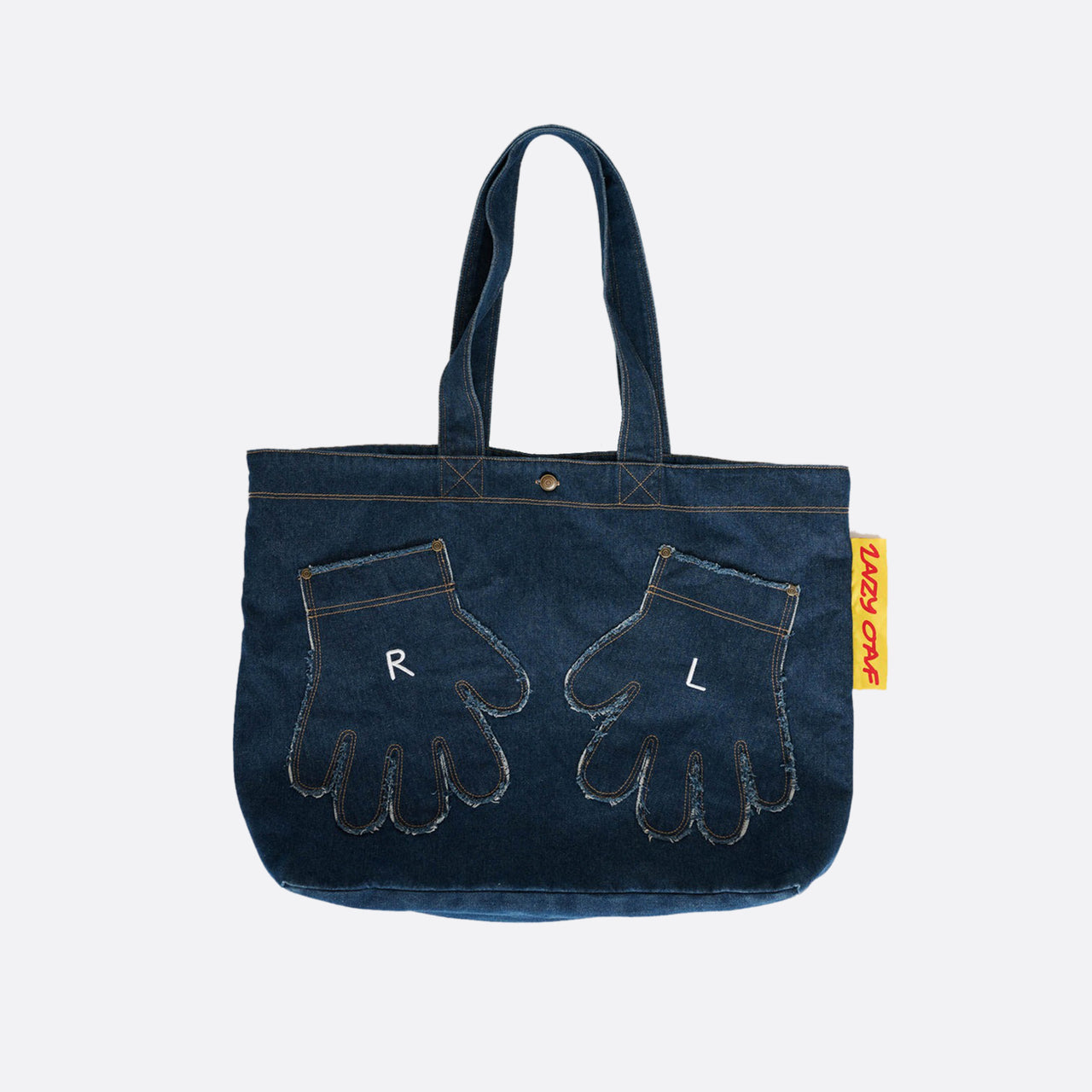 Lazy Oaf Out Of Hand Denim Tote Bag