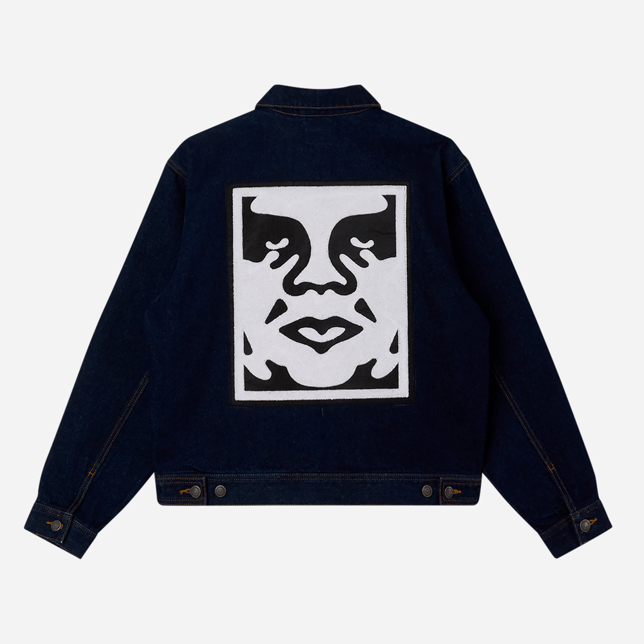 Obey Icon Hardwork Zip Up Jacket - Rise Indigo