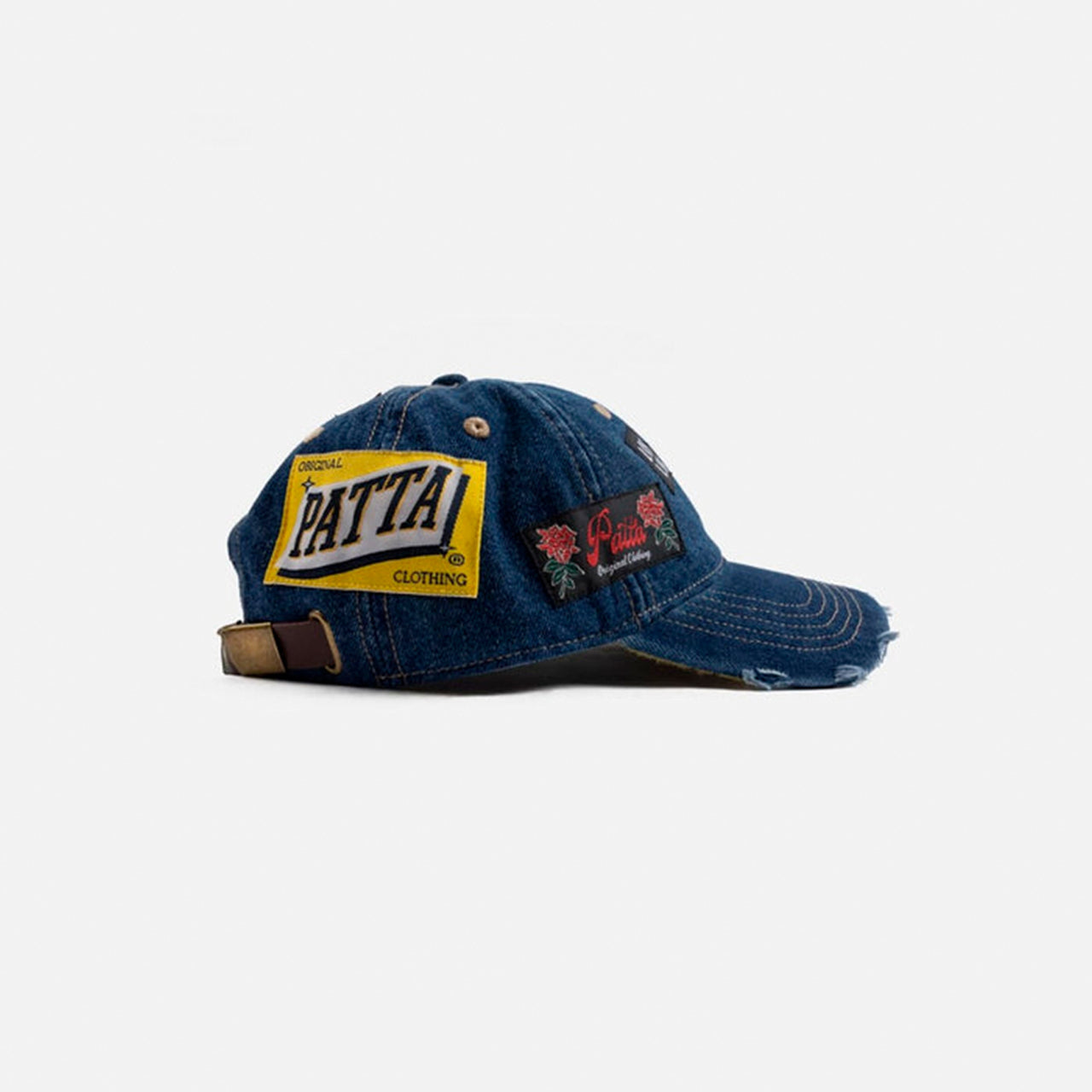 Patta Whole Lotta Labels Denim Cap - Light Blue Denim