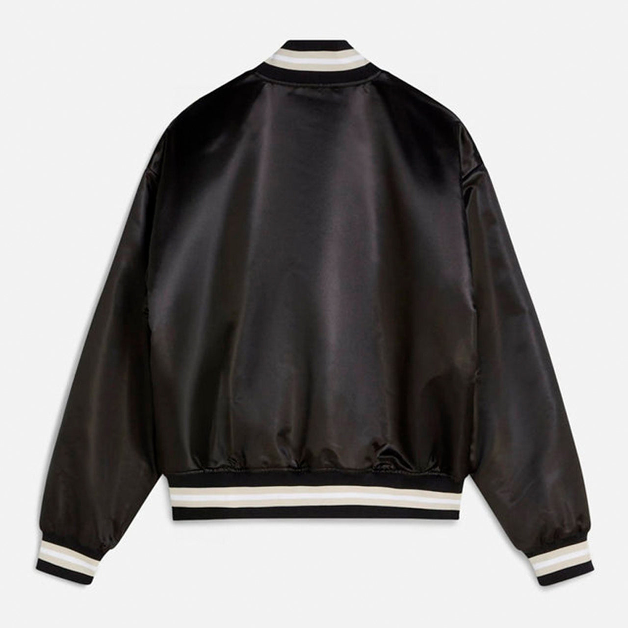 Patta Script Logo Satin Varsity Jacket - Black